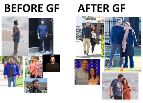Ben Affleck Before and After Girlfriend