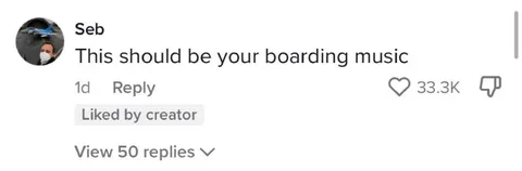 Boarding Music Comment