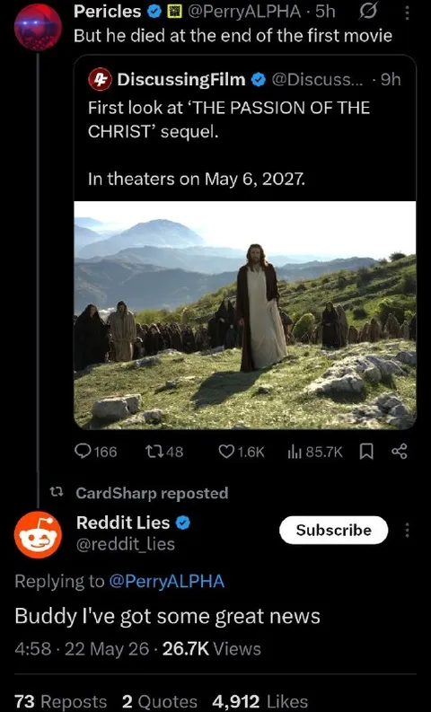 Jesus Returns for the Sequel