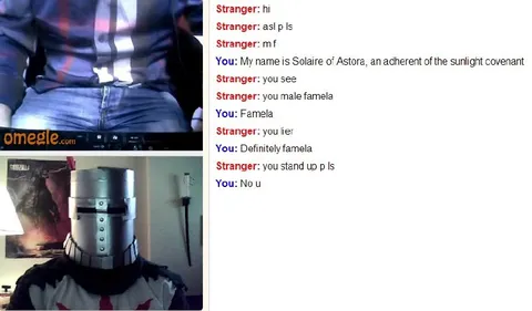 Omegle Knight Says You Are Female