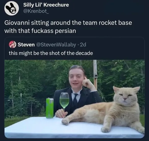 Giovanni and Persian at Team Rocket