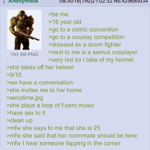 Doom Fighter Meets Samus Cosplayer