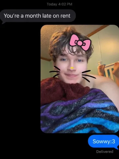 Cute Sorry for Late Rent