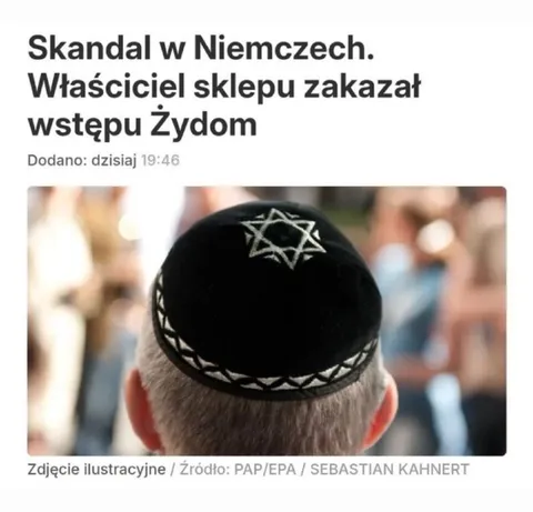 Skandal w niemieckim sklepie
