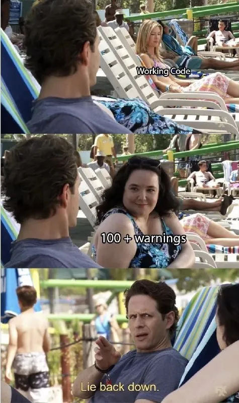 Working Code With Warnings