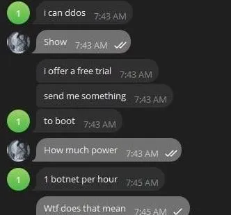 Free DDoS Trial Chat