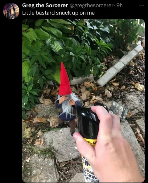 Little Bastard Garden Gnome