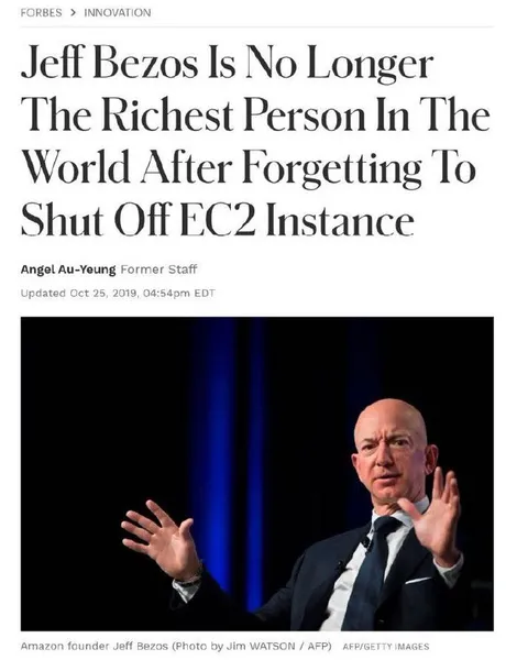Jeff Bezos Forgets EC2 Instance