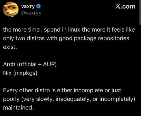 Only Two Distros Have Good Repositories