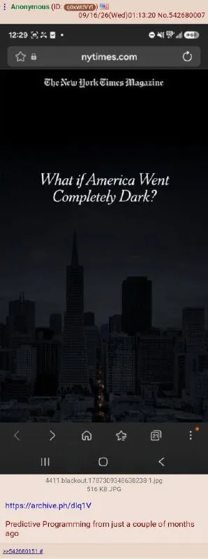 What If America Went Completely Dark