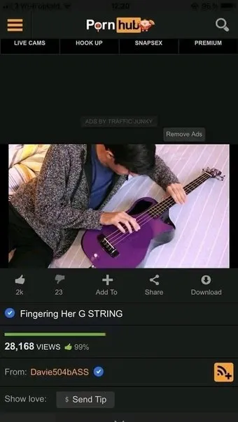 Fingering Her G String