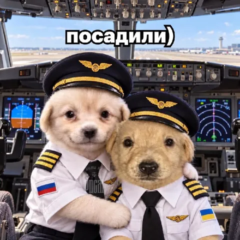Посадили в кабину пилотов