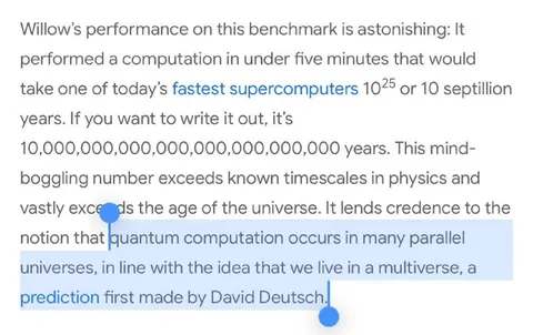 Willow Benchmark Takes Septillion Years