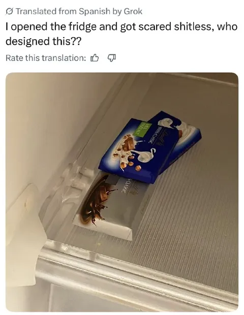 Fridge Chocolate Bar Jump Scare