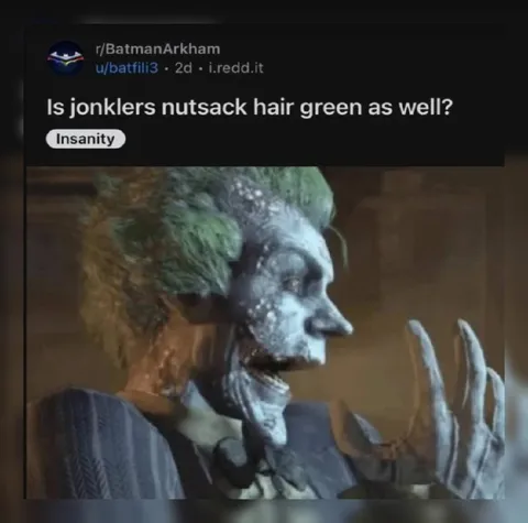 Jonkler's Nutsack Hair Is Green