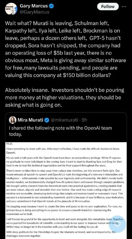 OpenAI Leadership Exodus Panic