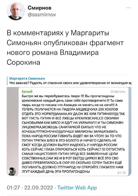 Пропагандоны и роман Сорокина