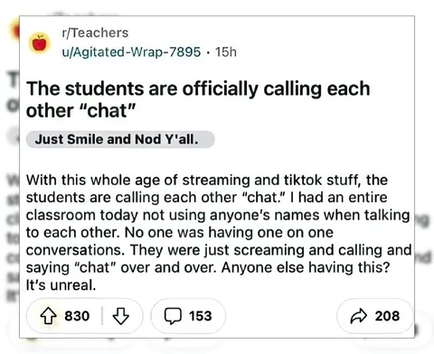 Students Calling Each Other Chat