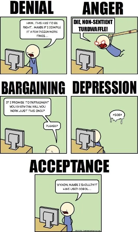 Programmer Five Stages of Grief