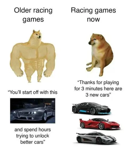 Older Racing Games vs Racing Games Now