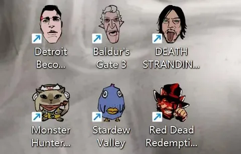 Video Game Desktop Icons