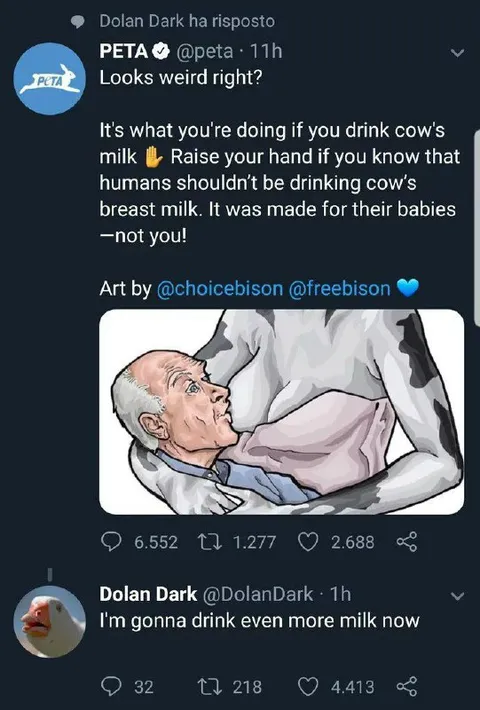 Man Drinks Cow Milk