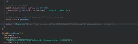 YouTube iframe Rickroll code