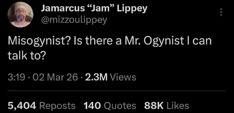 Mr. Ogynist Wordplay Tweet