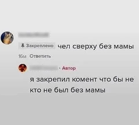 Чел сверху без мамы