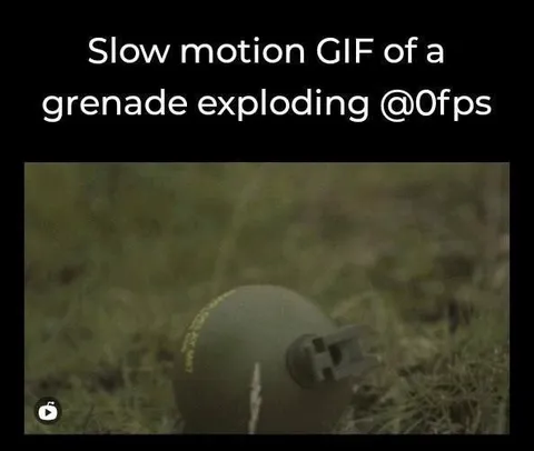 Slow Motion Grenade Explosion