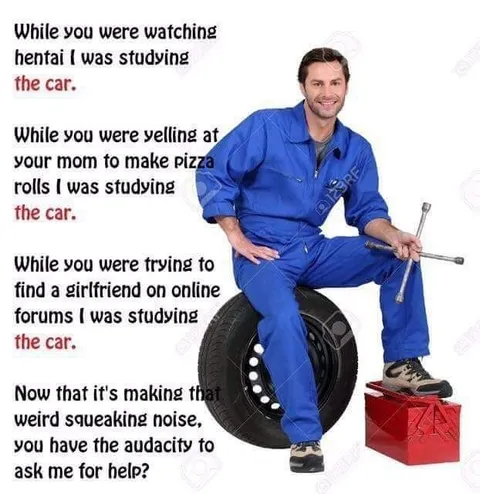 I Was Studying the Car