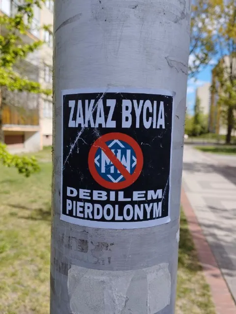 Zakaz bycia debilem pierdolonym