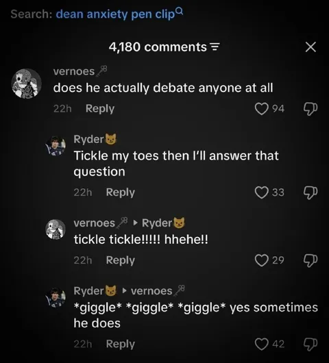 Tickle My Toes Debate