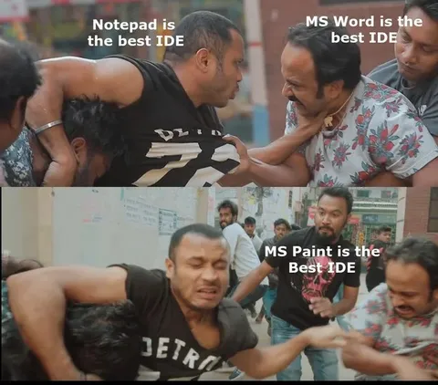 MS Paint Wins the IDE Fight