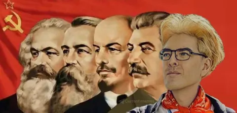 Коммунистические лидеры и странный парень