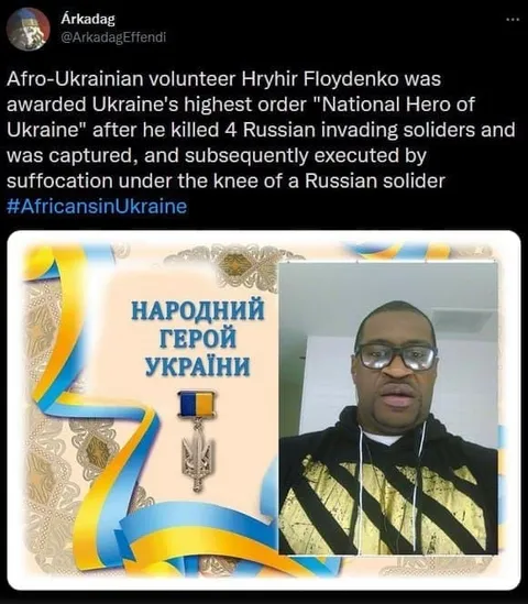 Afro-Ukrainian National Hero