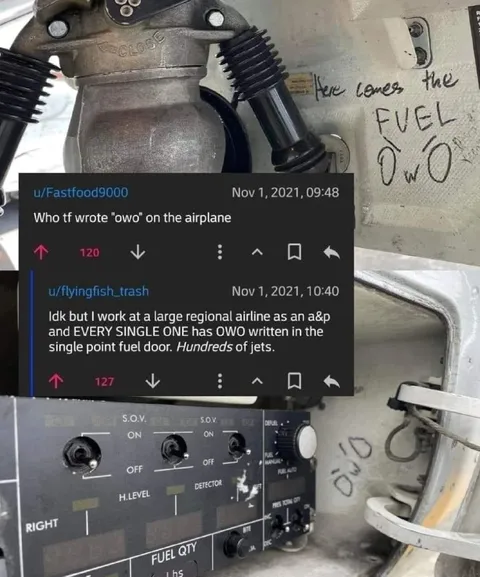 Who Wrote OWO on the Airplane