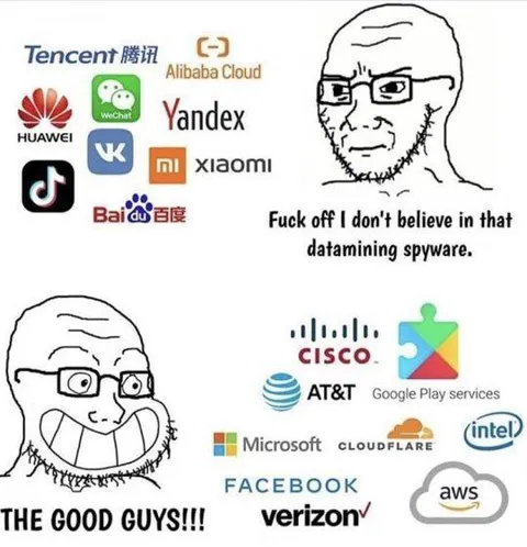 Wojak Believes in Western Spyware
