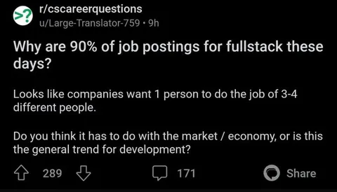 Fullstack Job Posting Rant