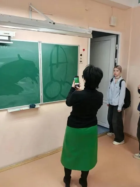 Когда учитель увидел рисунок на доске