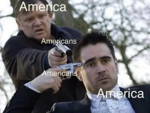 Americans Pointing Guns at America