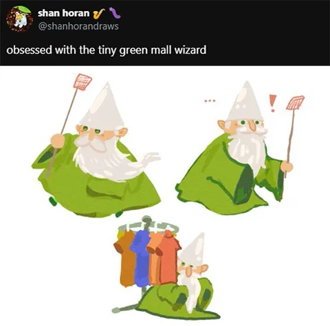 Obsessed With the Tiny Green Wizard