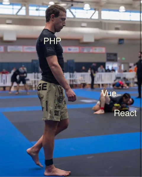 PHP Walks While Vue React Fall