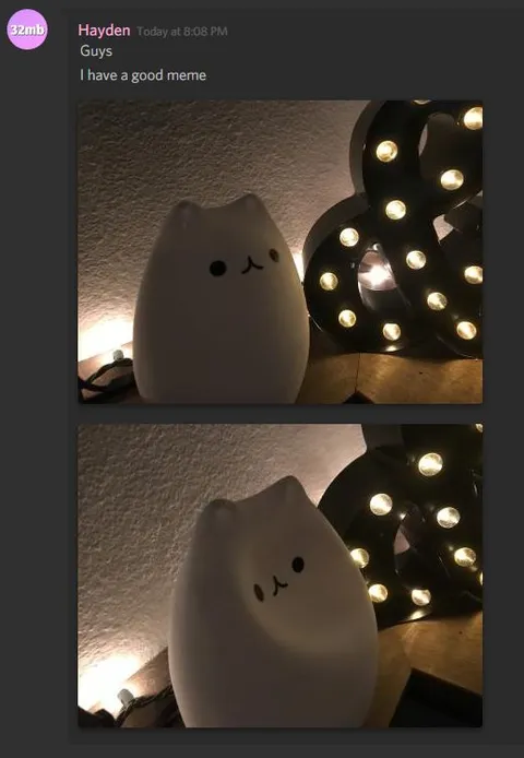 Cute Cat Lamp Meme