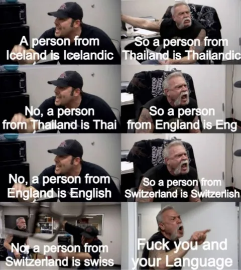 Person From Switzerland Is Swiss