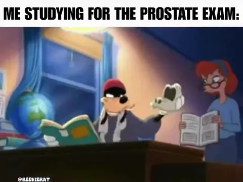 Goofy Studying for the Prostate Exam