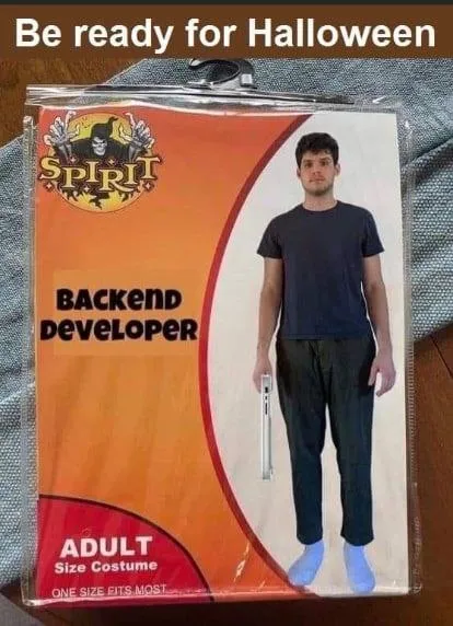 Backend Developer Halloween Costume