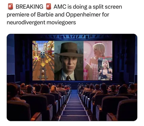 AMC Split-Screen Barbieheimer Premiere