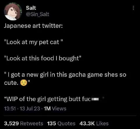 Japanese Art Twitter Gacha Game