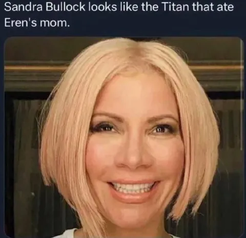 Sandra Bullock Smiling Like the Titan